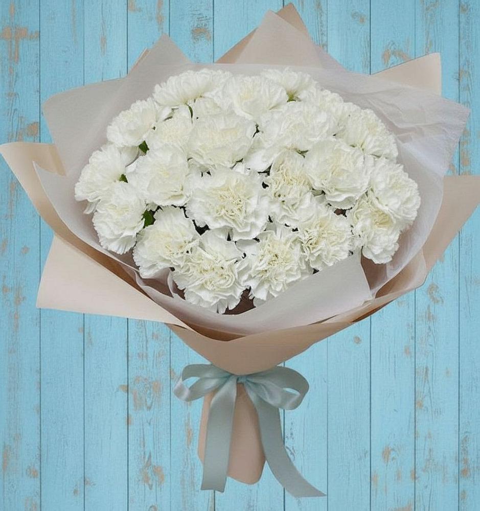 Букет цветов из: Гвоздики в Ольге