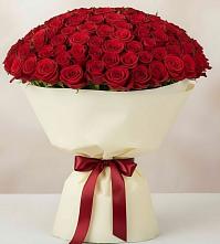 Букет 101 Красная роза Милано в Ольге