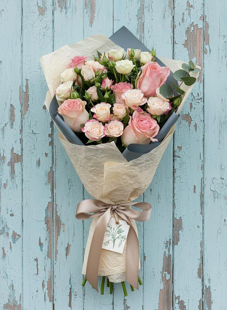 Букет цветов из: Розы в Ольге