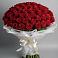 Букет 101 Красная роза Блэк Мэджик в Ольге