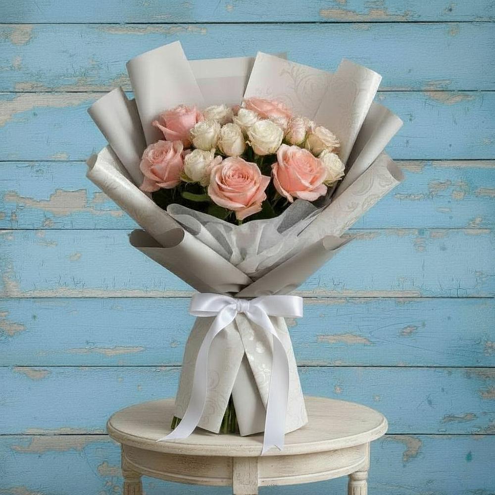 Букет цветов из: Розы в Ольге