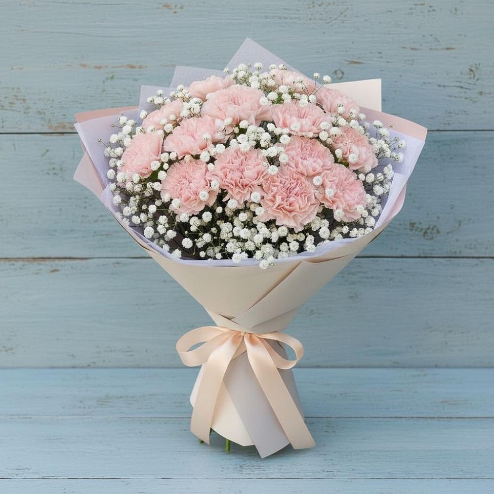 Букет цветов из: Гвоздики в Ольге