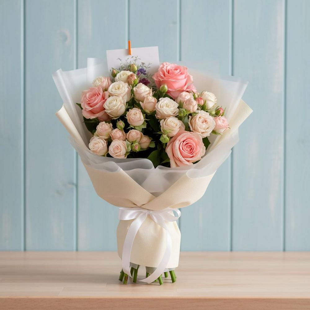 Букет цветов из: Розы в Ольге