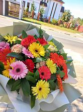 Букет цветов из:  Герберы #REPLACE_PRED# Ольге