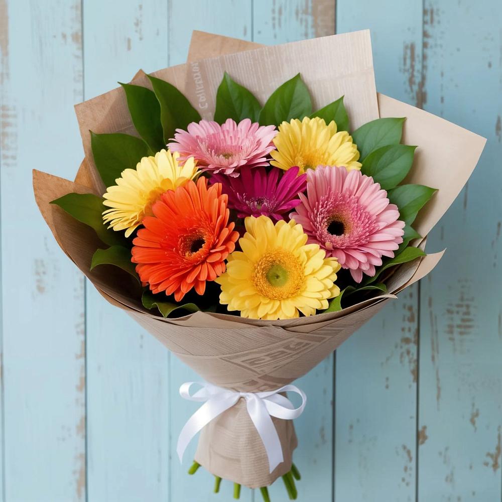 Букет цветов из: Герберы в Ольге
