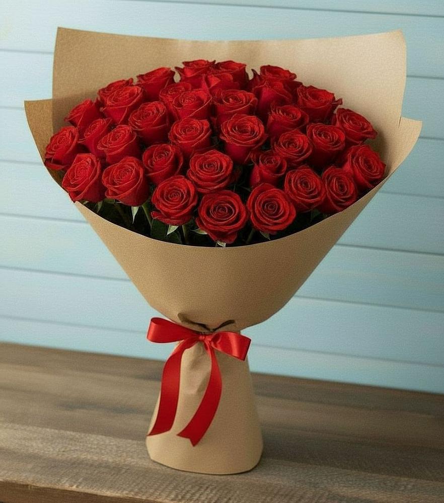Букет Красные розы Милано в Ольге