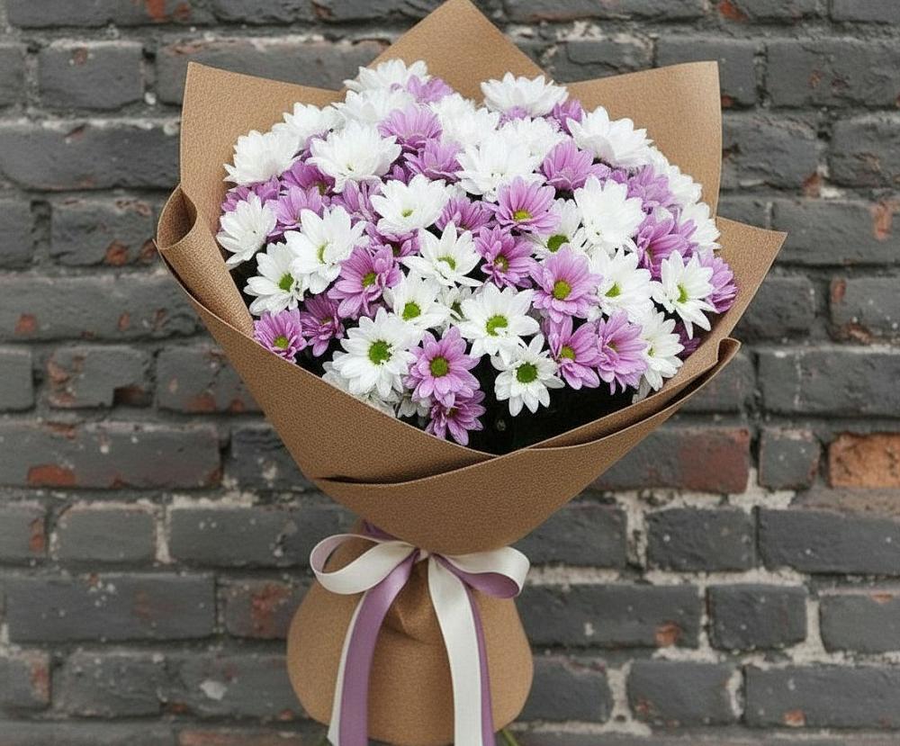 Букет цветов из: Хризантемы в Ольге
