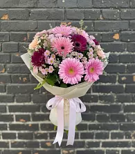Букет цветов из:  Герберы и Хризантемы в Ольге