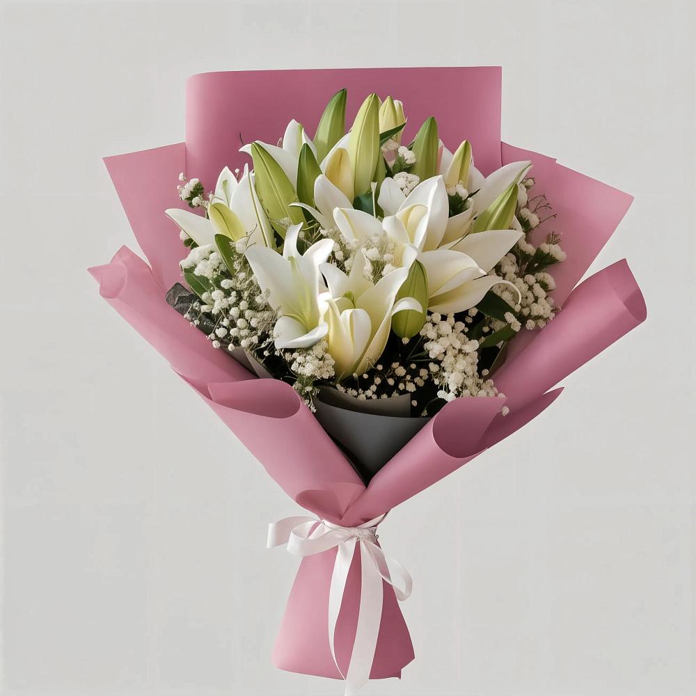 Букет цветов из: Лилии в Ольге